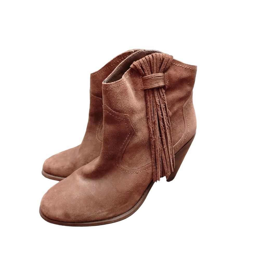 Jessica Simpson Boots Woman's 10M Brown Fringe Booties WesternCore Cowgirlcore